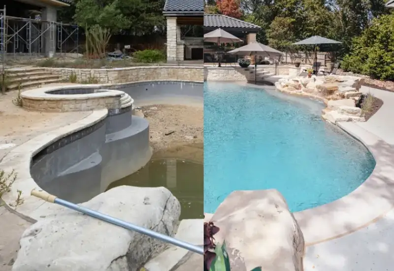 Pool remodeling and renovation in Boca Raton — resurfacing, tile, coping, decking
